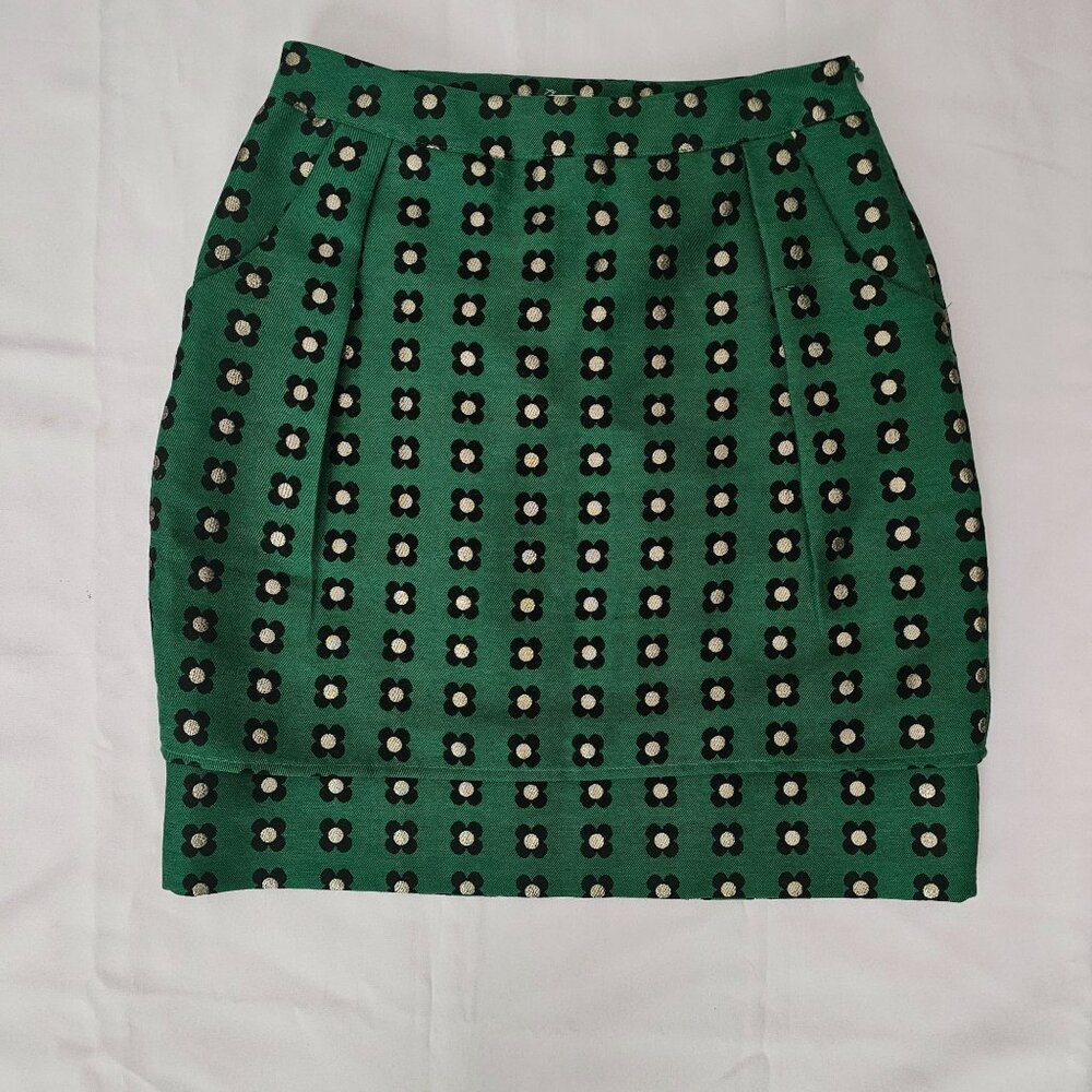Anthropologie HD In Paris Women's Garden Glimmer Floral Mini Skirt Size US 2 - Picture 3 of 13